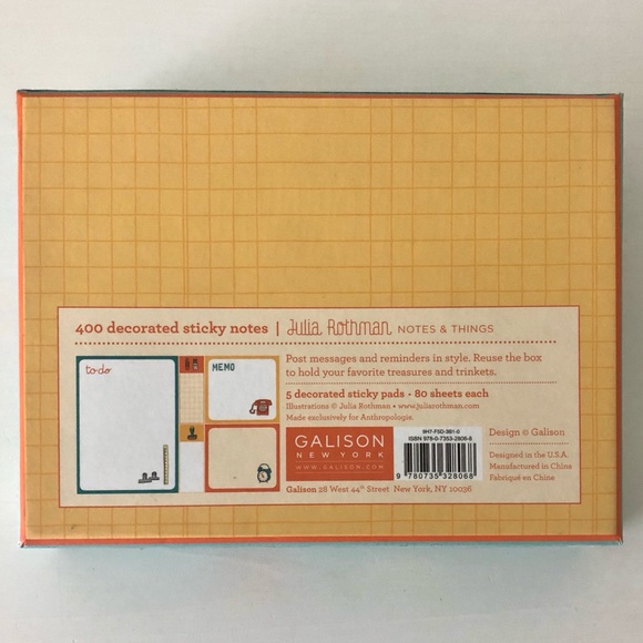 Julia Rothman Decorated Sticky Notes - Picture 2 of 4